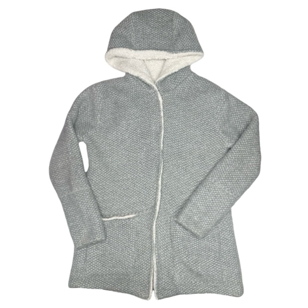 Zara Girls Knitwear Outerwear Sherpa-Lined Sweater Jacket‎